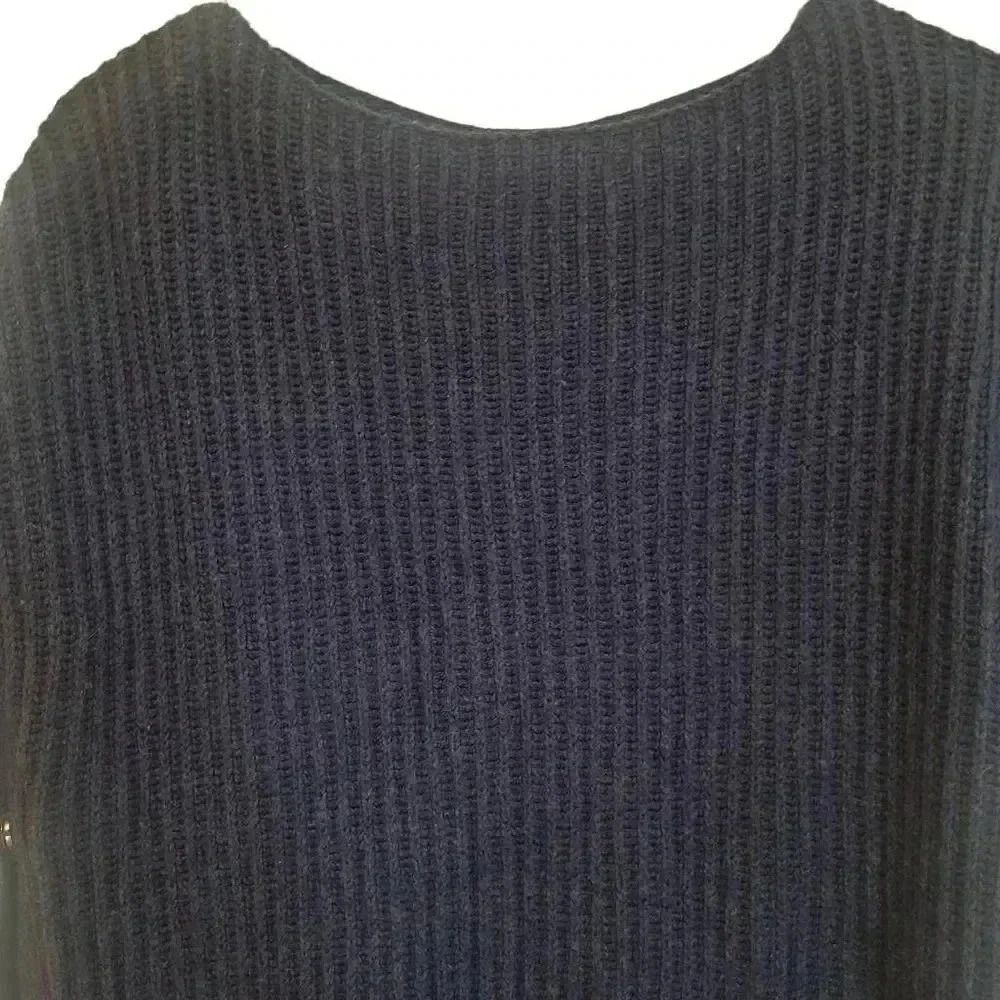Banana Republic Women's Navy Cotton/Nylon Side Snap Sweeter - Picture 6 of 12